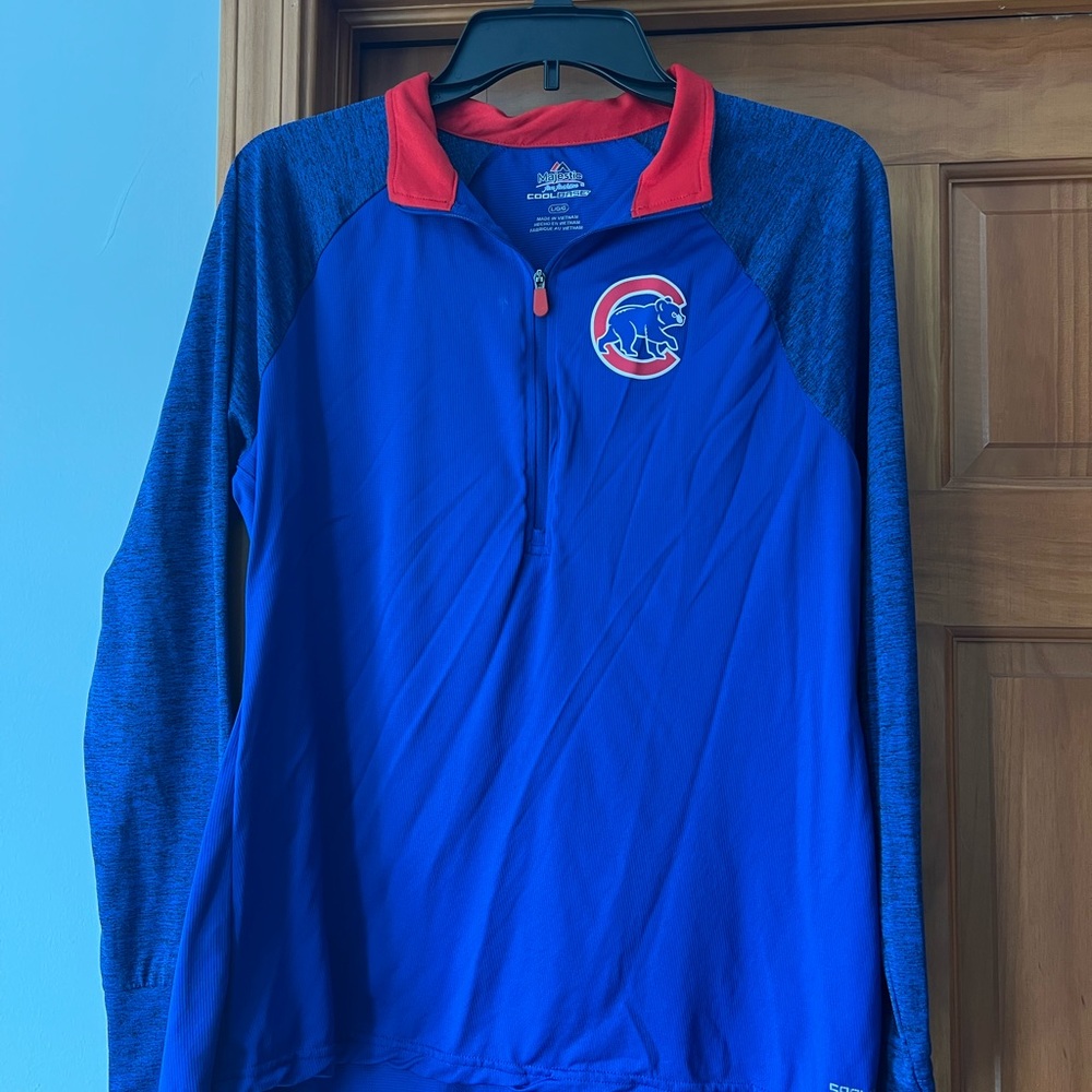 Blue and Red Cool CUBS Base Pullover